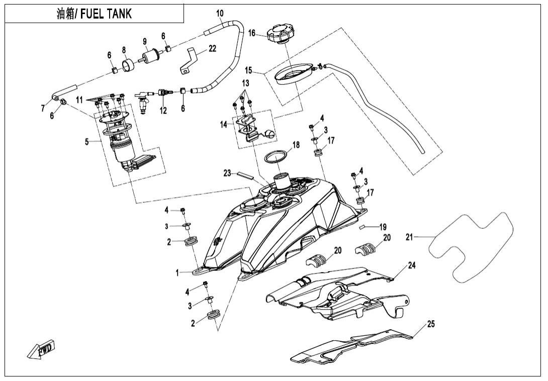F12 FUEL TANK