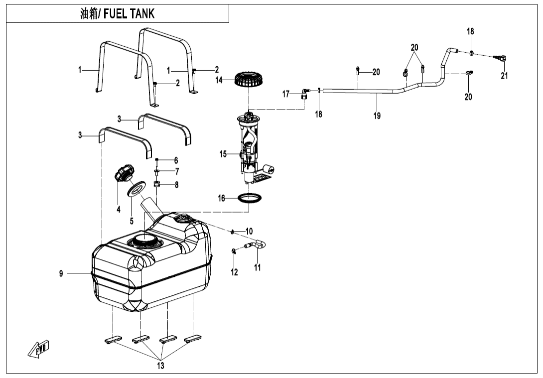F12 FUEL TANK