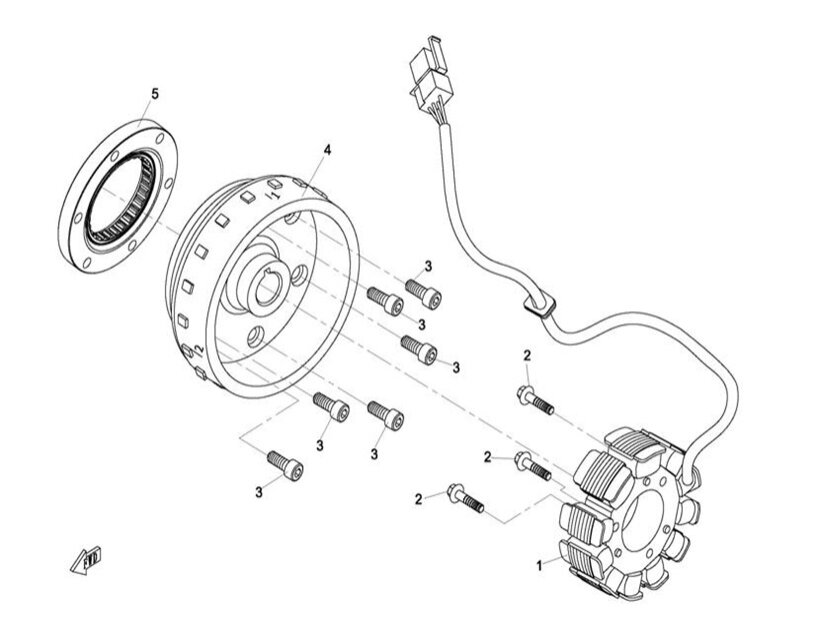 Magneto stator