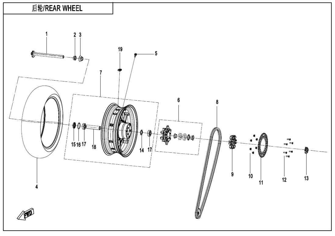 F11 REAR WHEEL
