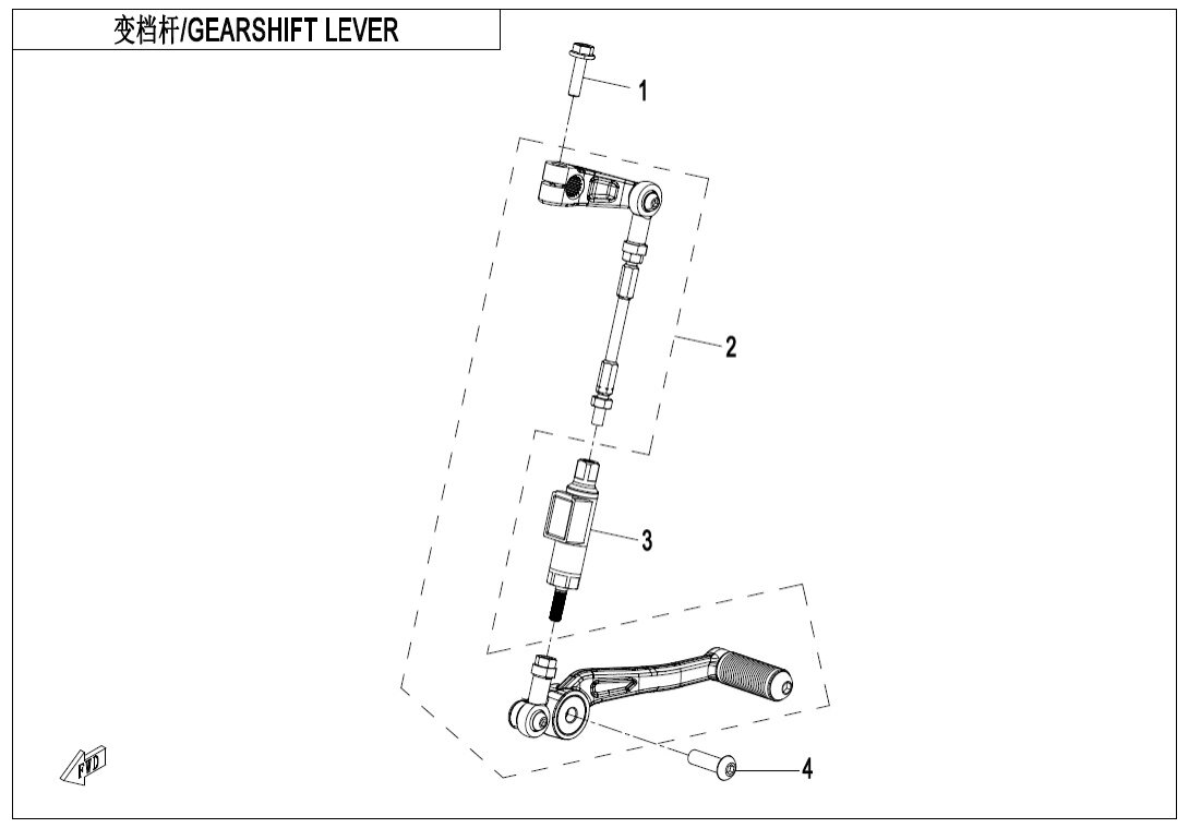 F14-2 GEARSHIFT LEVER