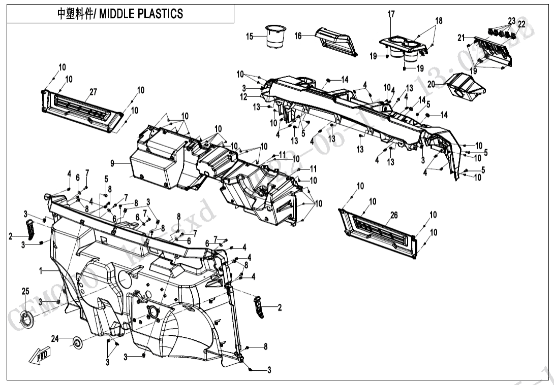 F04-2-V2 MIDDLE PLASTICS
