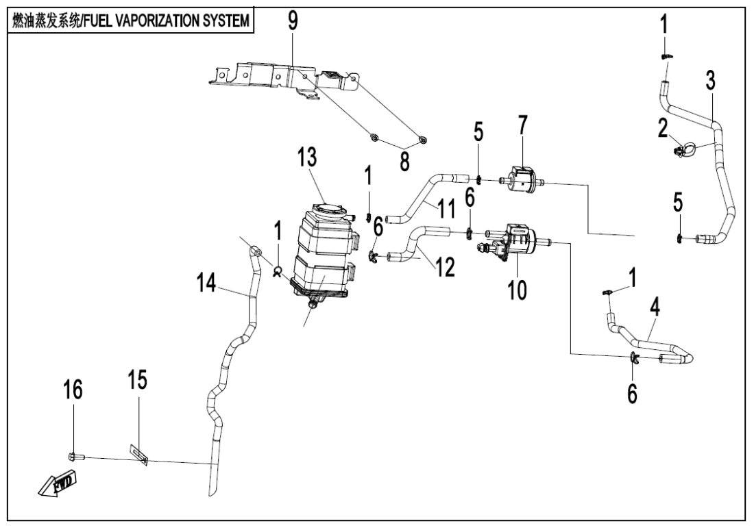 F36 FUEL VAPOPIN SYSTEM