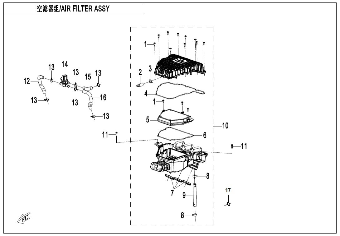 F41 AIR FILTER ASSY