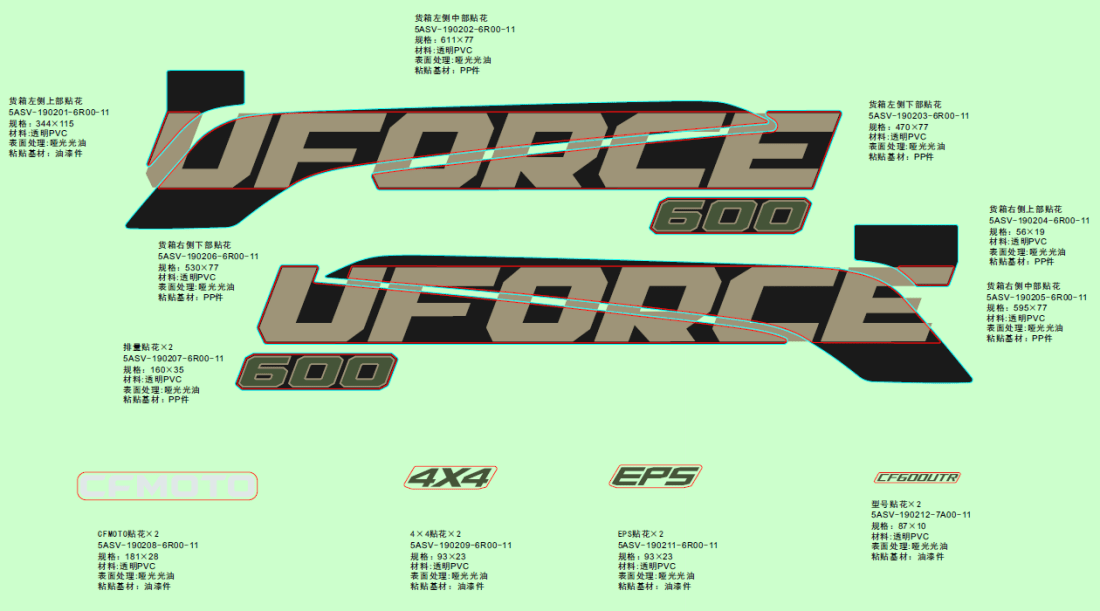 F19-1-B DECAL KITS(DESERT TAN)
