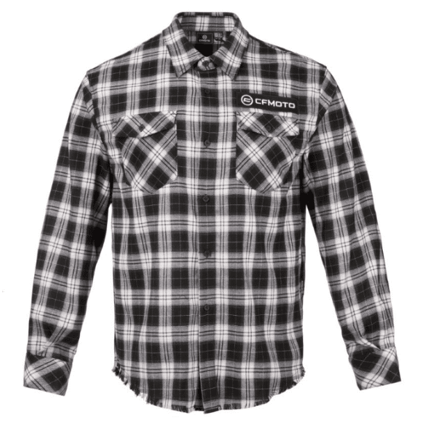 Košile CFMOTO Checkered (černo-bílá), 3XL