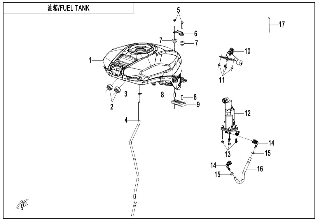 F12 FUEL TANK