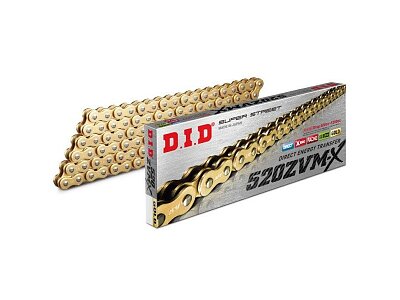 450MT Řetěz D.I.D 520 ZVM-X (zlatý)
