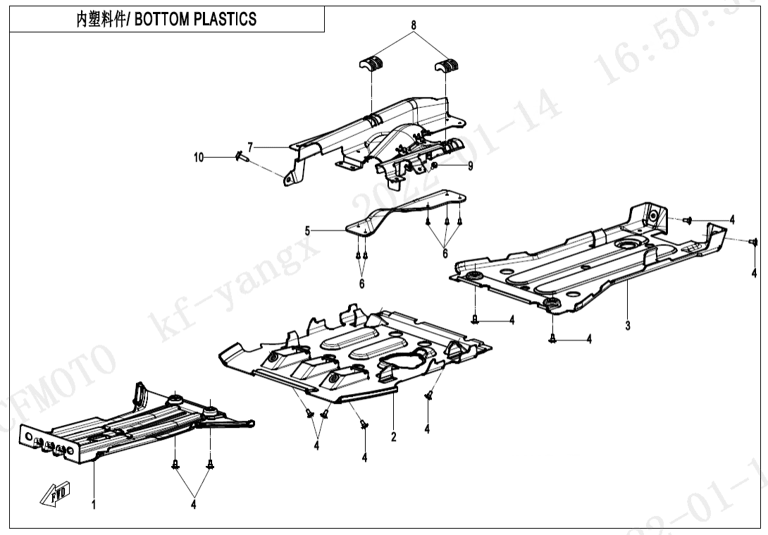 F04-6 BOTTOM PLASTICS