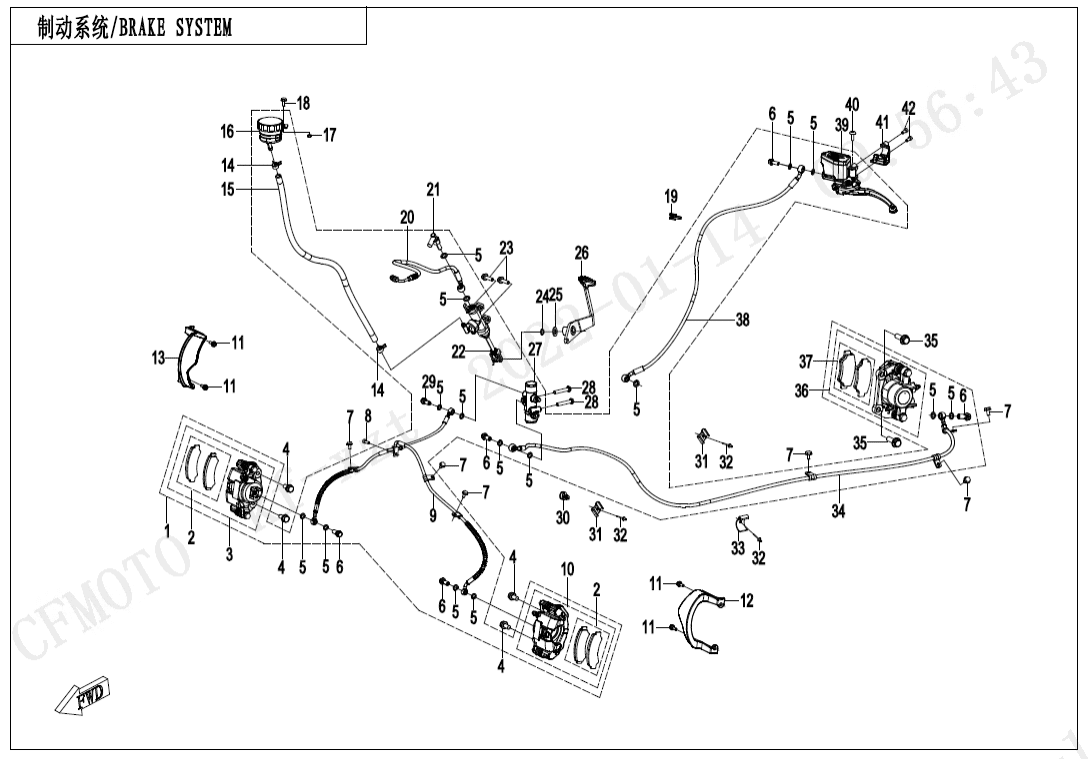 F08-B-V2 BRAKE SYSTEM(NA)