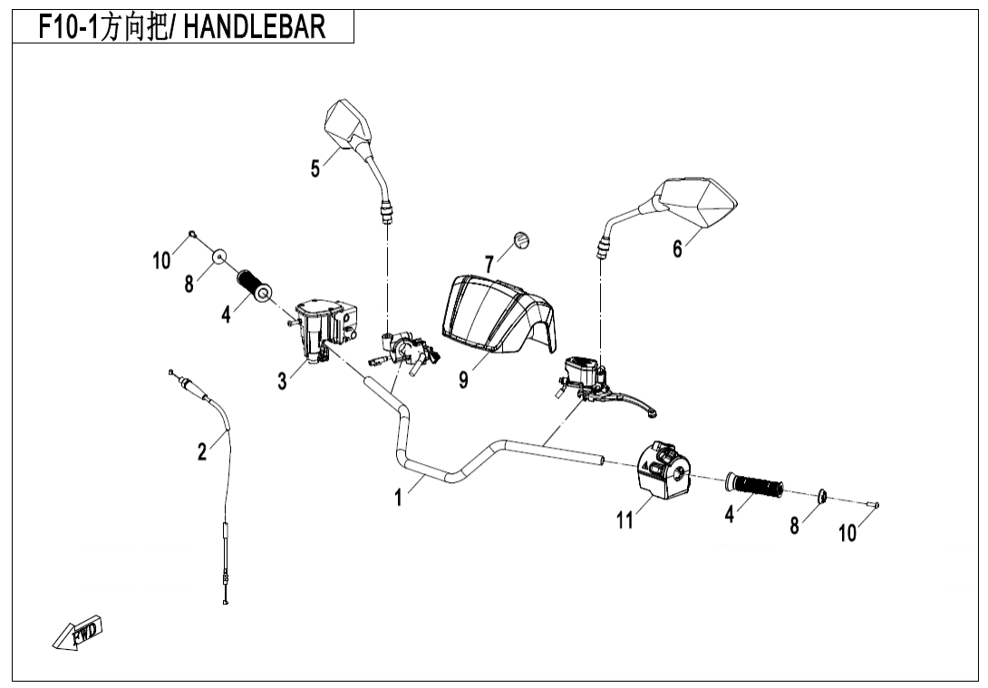 F10-1 HANDLEBAR