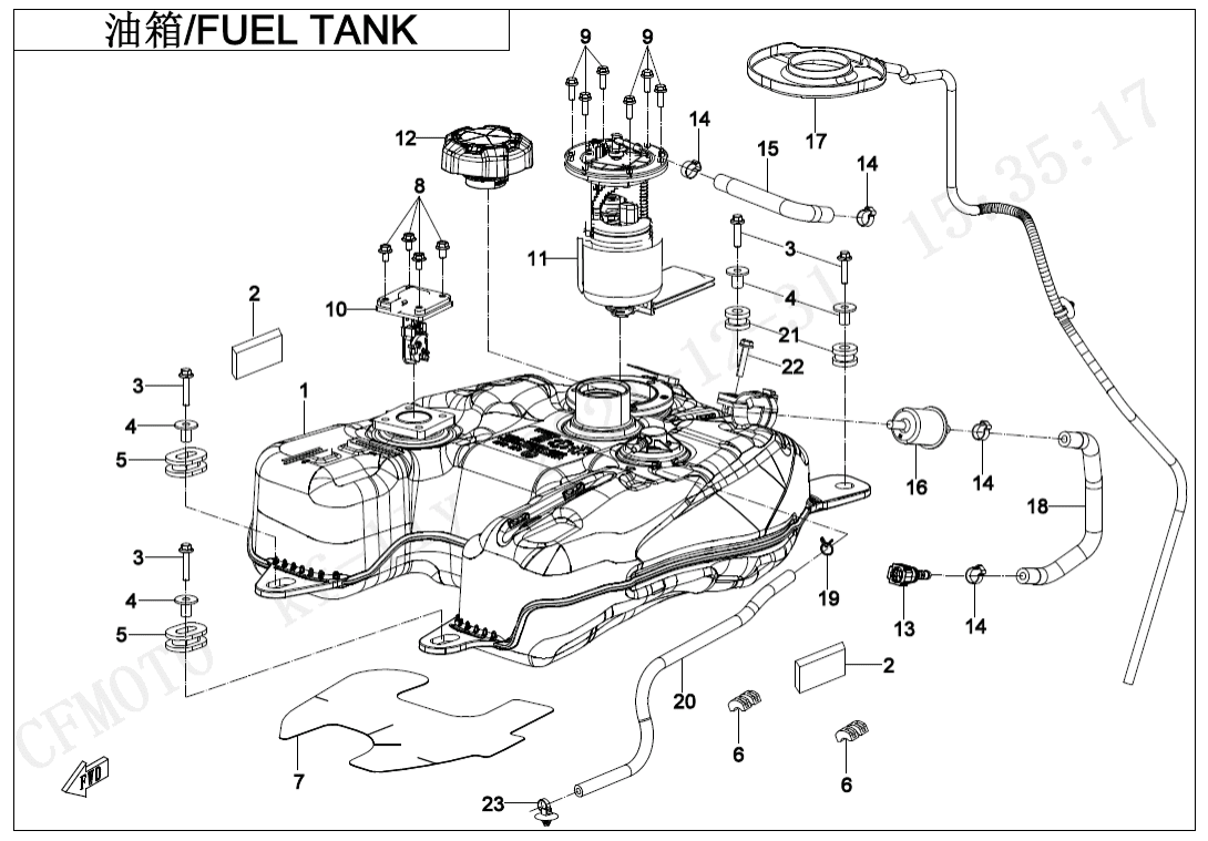F12 FUEL TANK