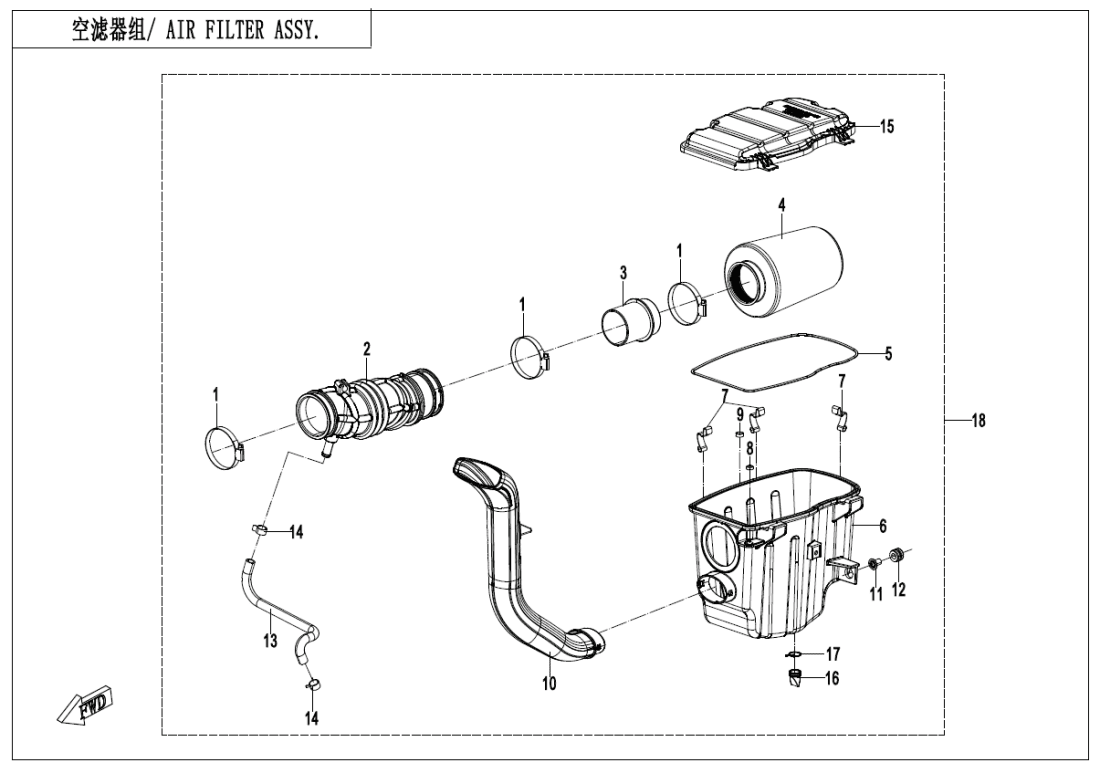 F41-B-V2 AIR FILTER ASSY