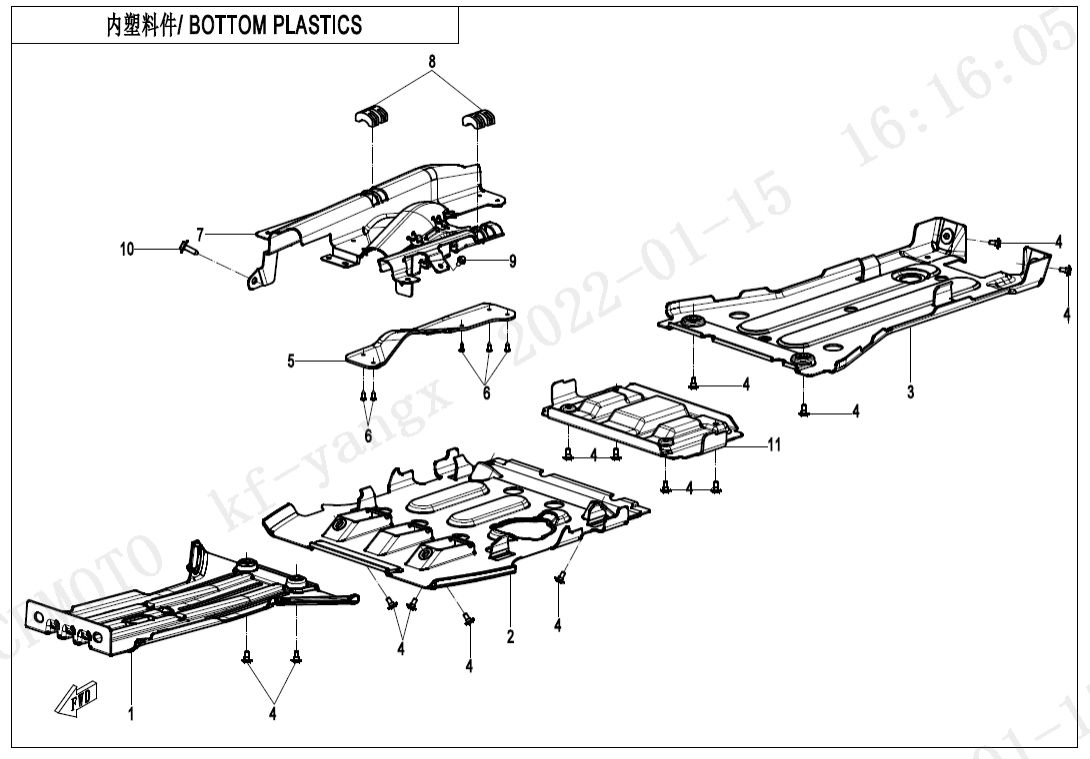 F04-6 BOTTOM PLASTICS
