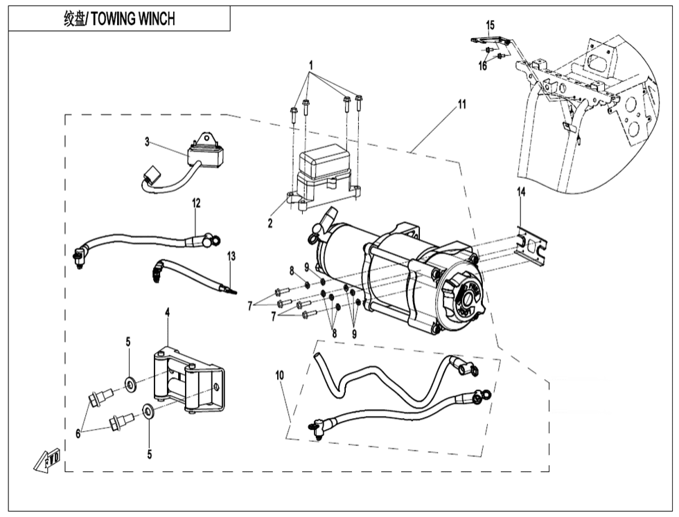 F15-2 TOWING WINCH
