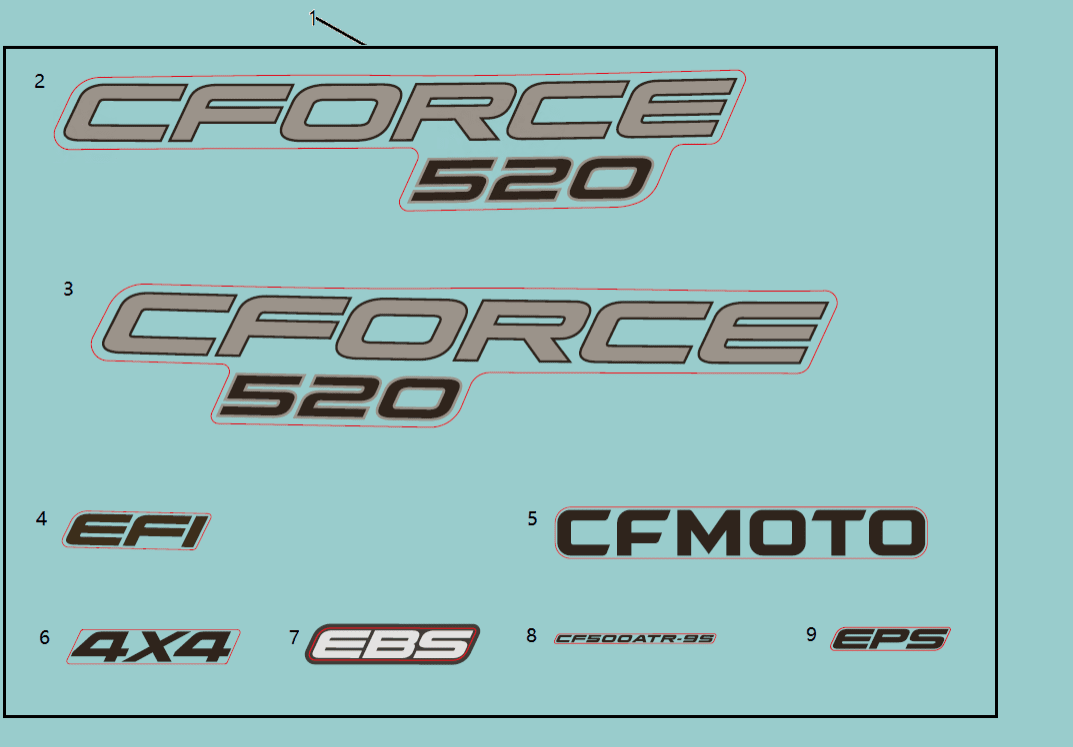 F19-1-B DECAL KITS(EU167, TRUE TIMBER CAMO)