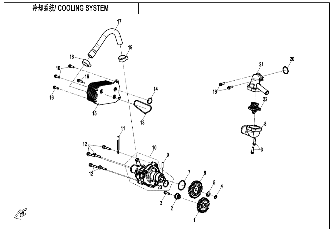 E08-B COOLING SYSTEM(HIGHLAND)