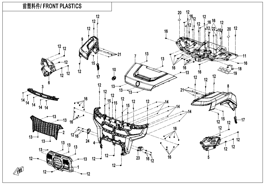 F04-1 FRONT PLASTICS