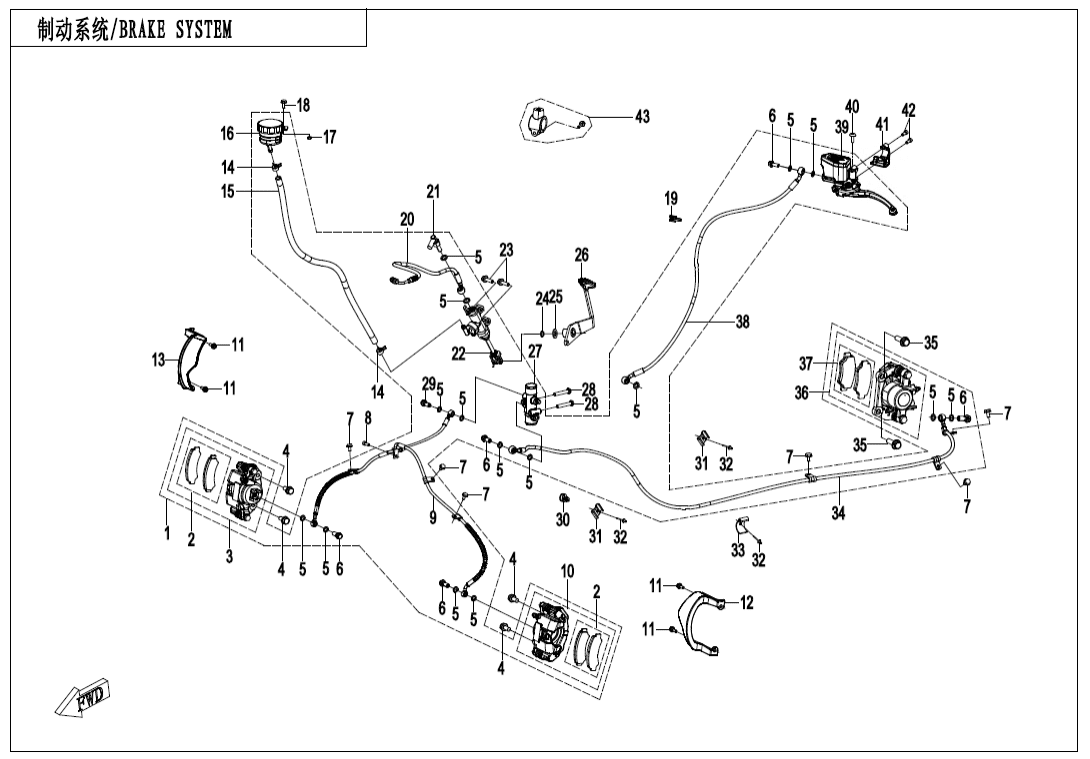 F08-A-V3 BRAKE SYSTEM(INTERNATIONAL)