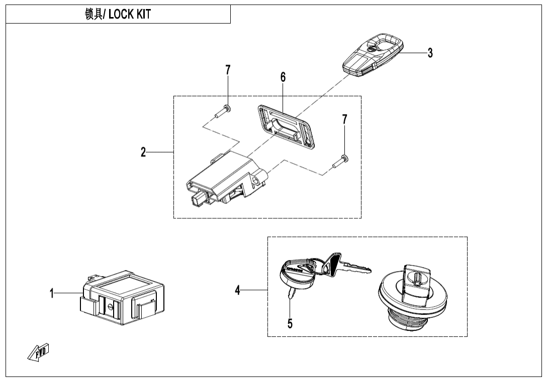 F01 LOCK KIT
