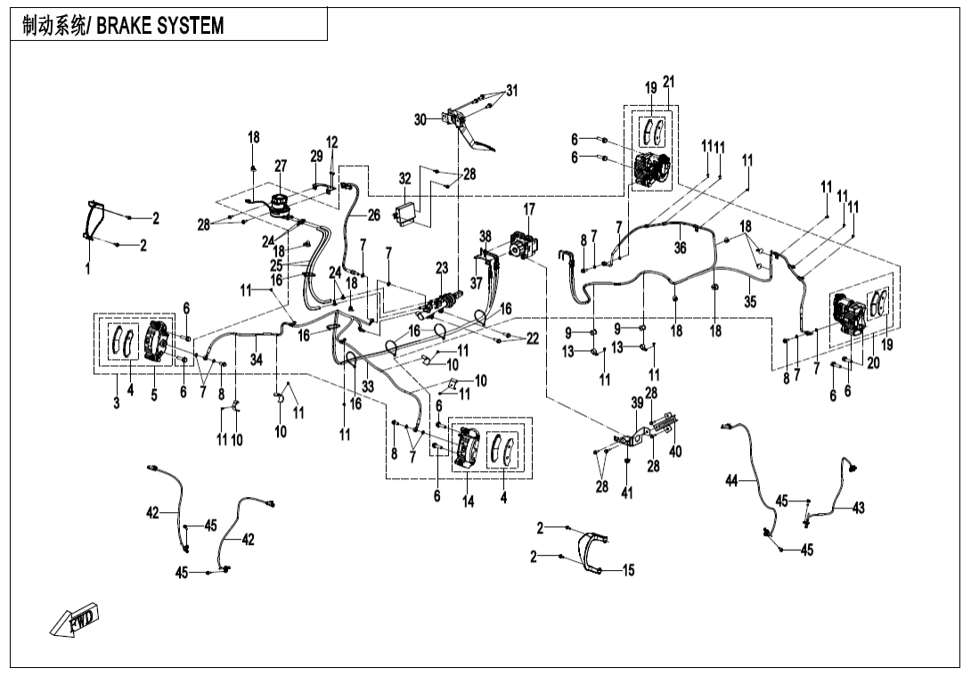 F08-B BRAKE SYSTEM(WITH ABS)