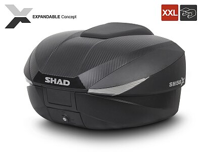 Nastavitelný zadní kufr SHAD SH58X Carbon