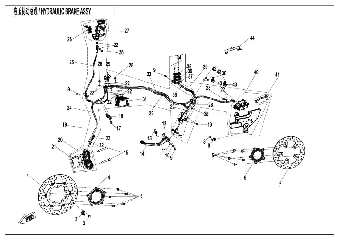 F08 BRAKE ASSY(ABS)
