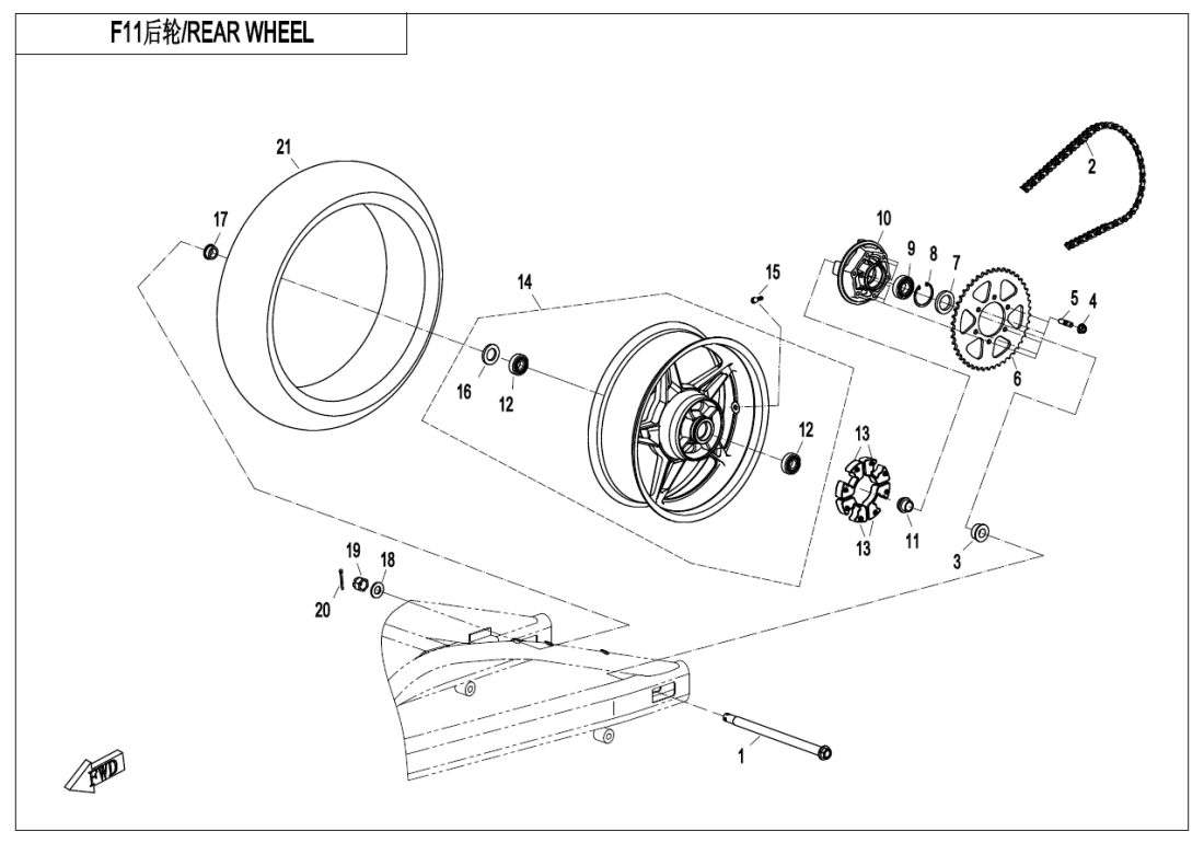 F11 REAR WHEEL