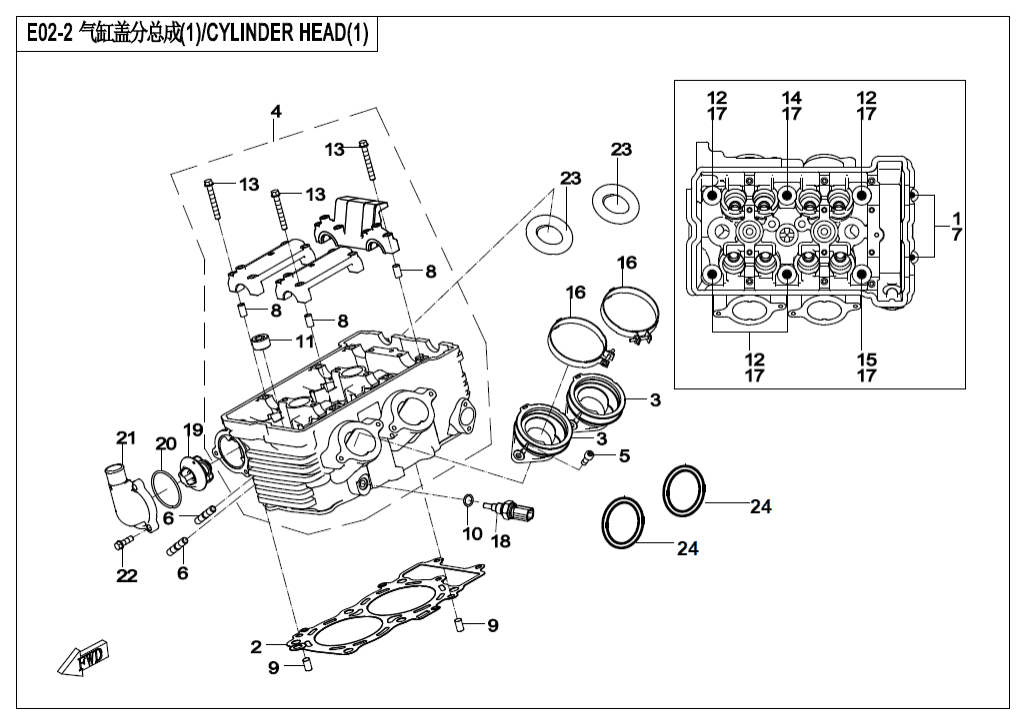 E02-2 CYLINDER HEAD（1）