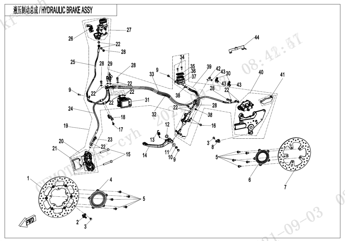 F08 BRAKE ASSY(ABS)