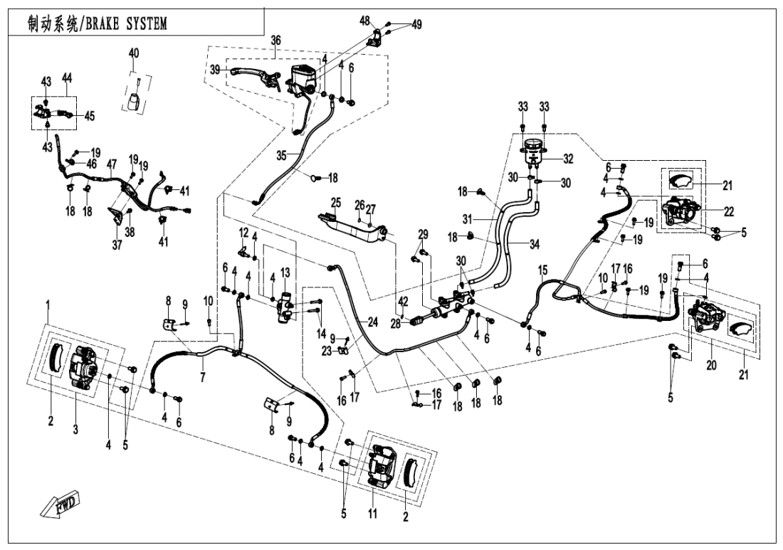 F08 BRAKE SYSTEM-RH