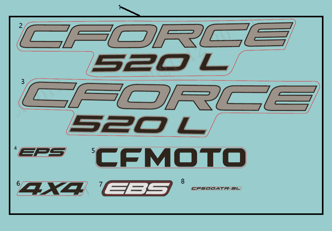 F19-1-D DECAL KITS(TRUE TIMBER CAMO)