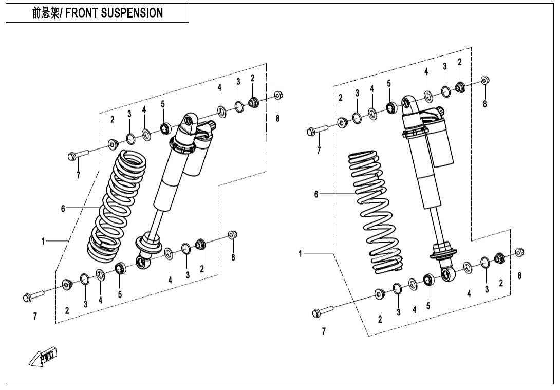 F05-2 FRONT SHOCK ABSORBER