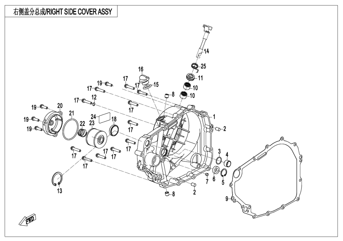 E01-3 RIGHT SIDE COVER