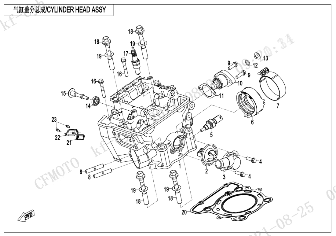 E02-2 CYLINDER COVER