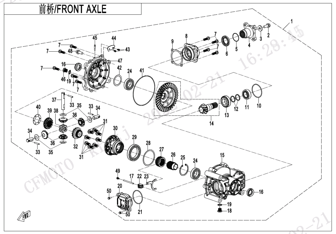 F31 FRONT AXLE