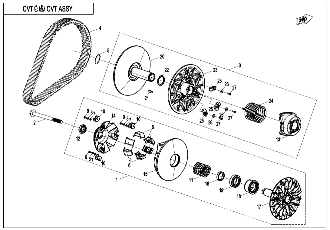 E05-B CLUTCH @^ CVT ASSY(Chongqing Changxing)