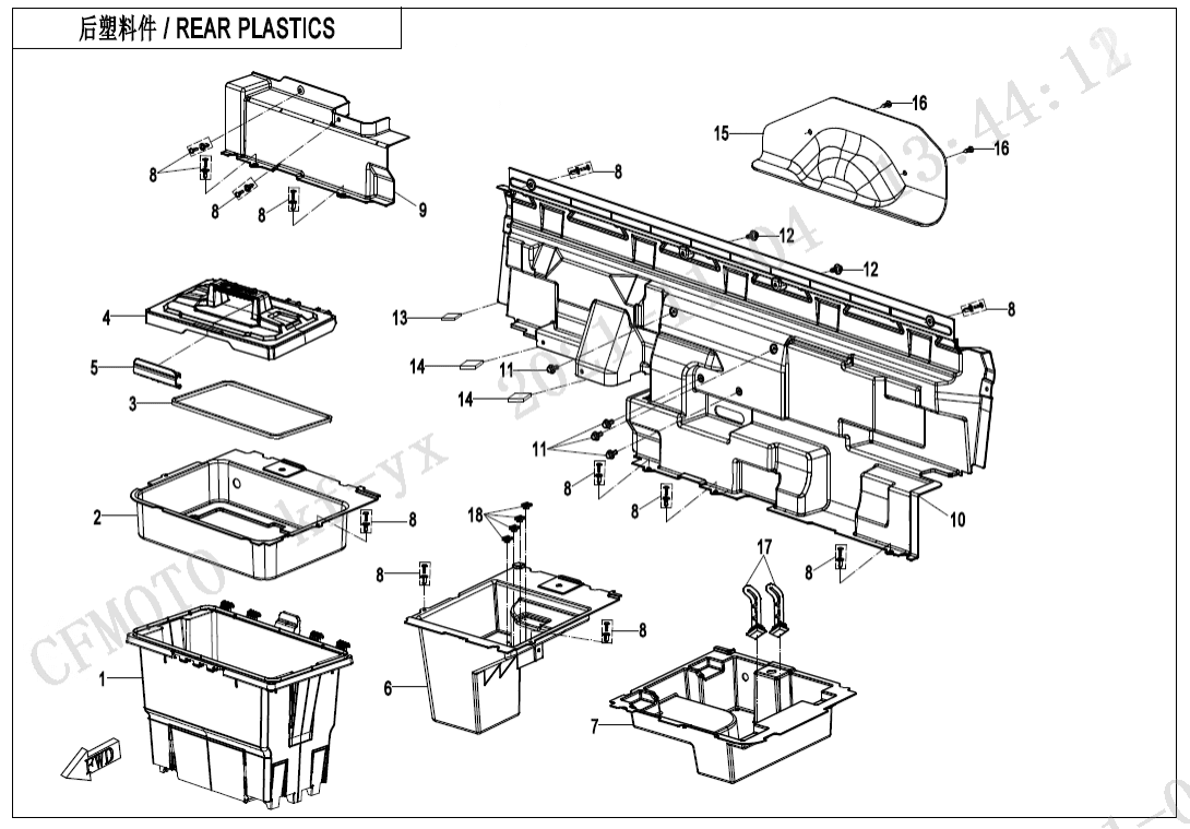 F04-6-V1 REAR PLASTICS