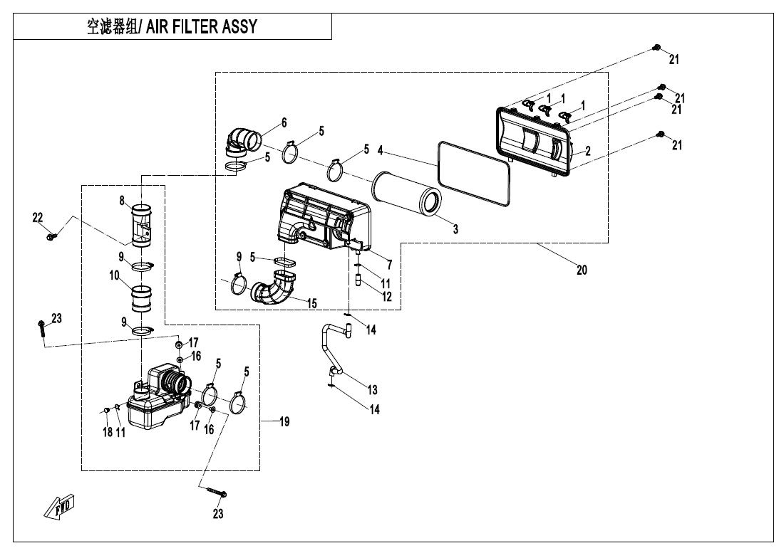F41 AIR FILTER ASSY