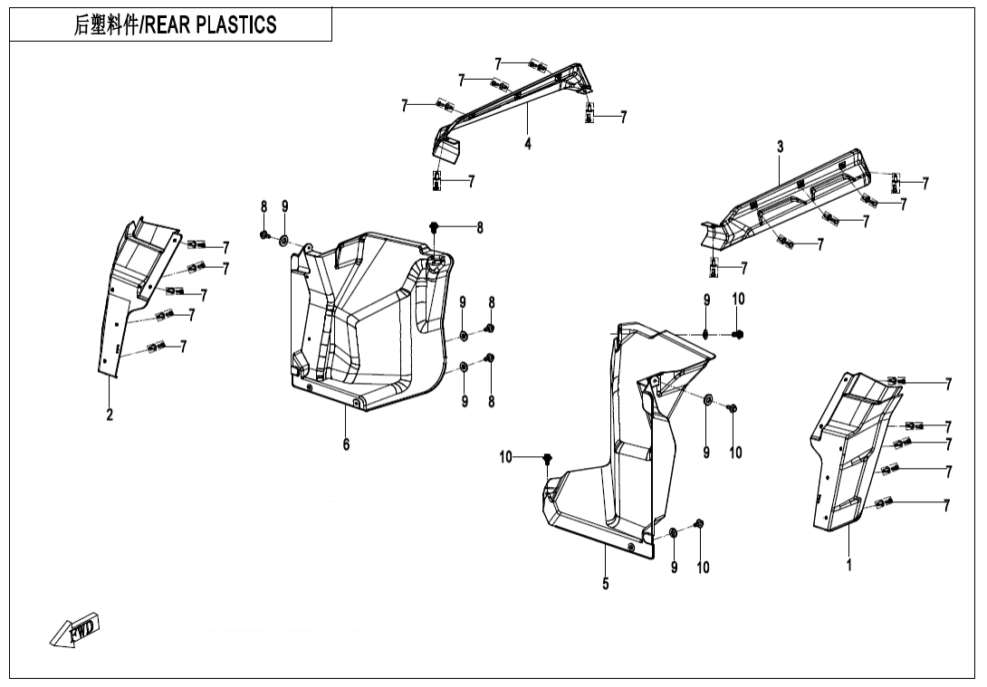 F04-5-V2 REAR PLASTICS