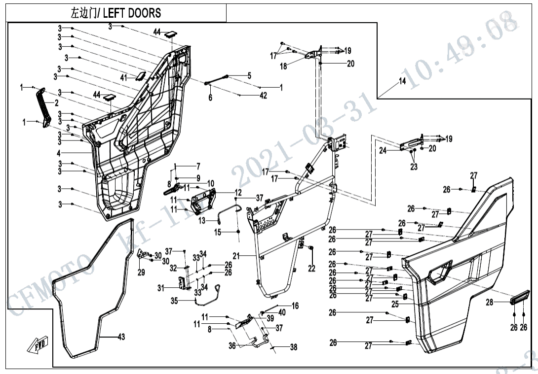 F37-2 LEFT DOORS