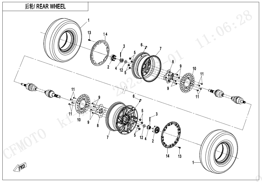 F11 REAR WHEEL