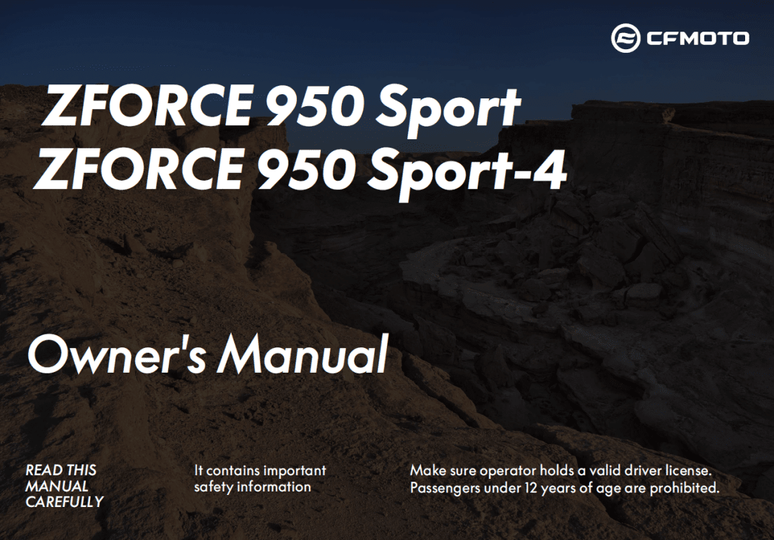 F38-V1 OWNERS MANUAL