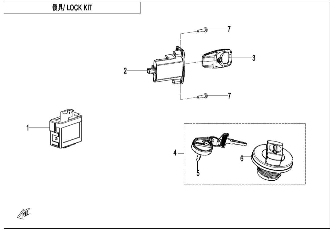 F01 LOCK KIT