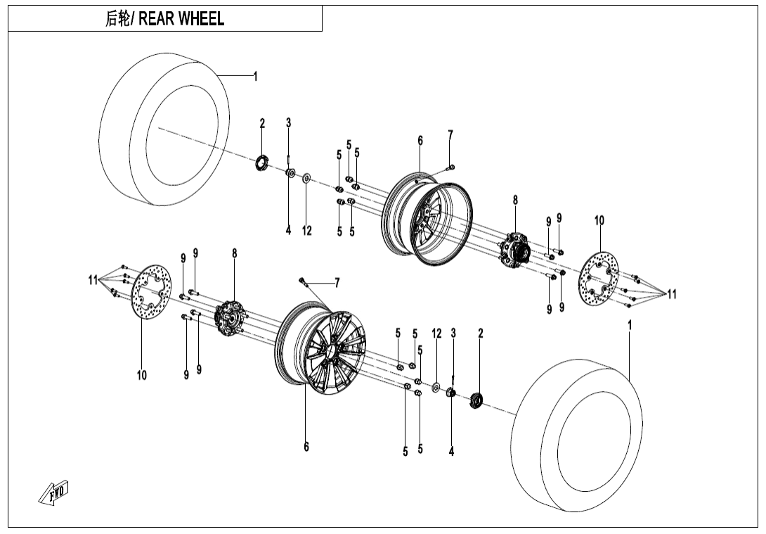 F11 REAR WHEEL