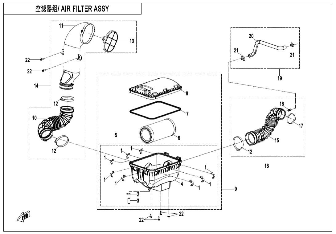 F41 AIR FILTER ASSY