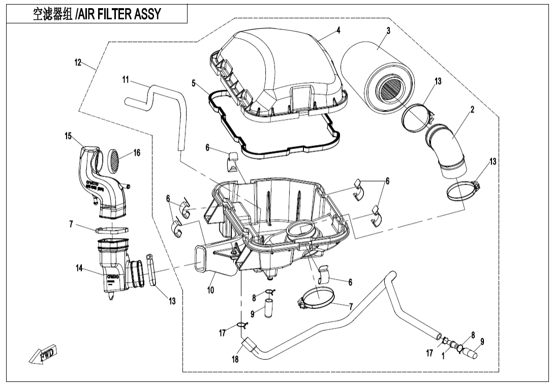 F41 AIR FILTER ASSY.