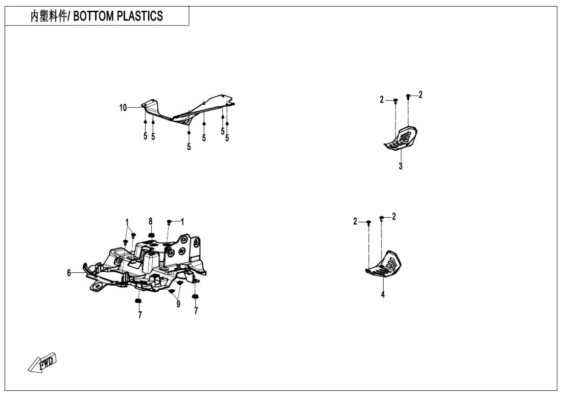 F04-5 BOTTOM PLASTICS(MUD)