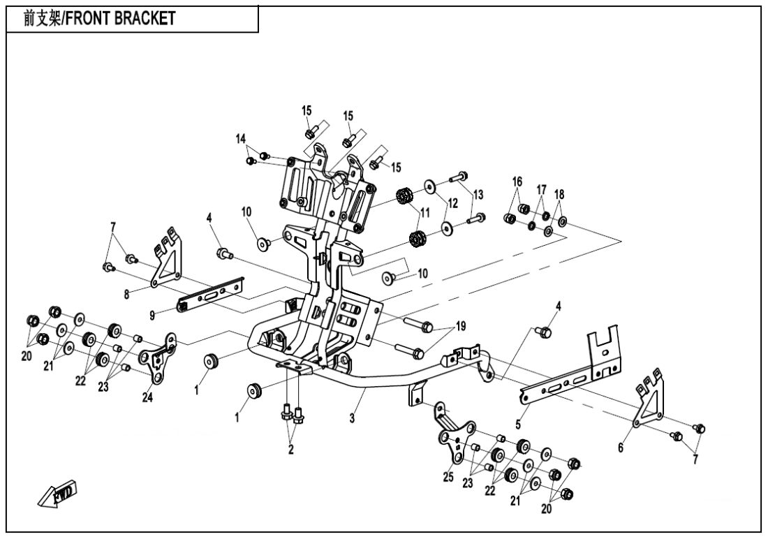 F03-1 FRONT BRACKET