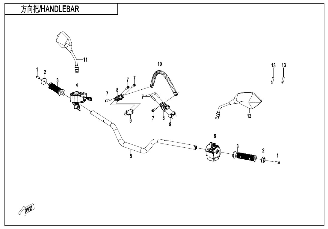 F10-1 HANDLEBAR